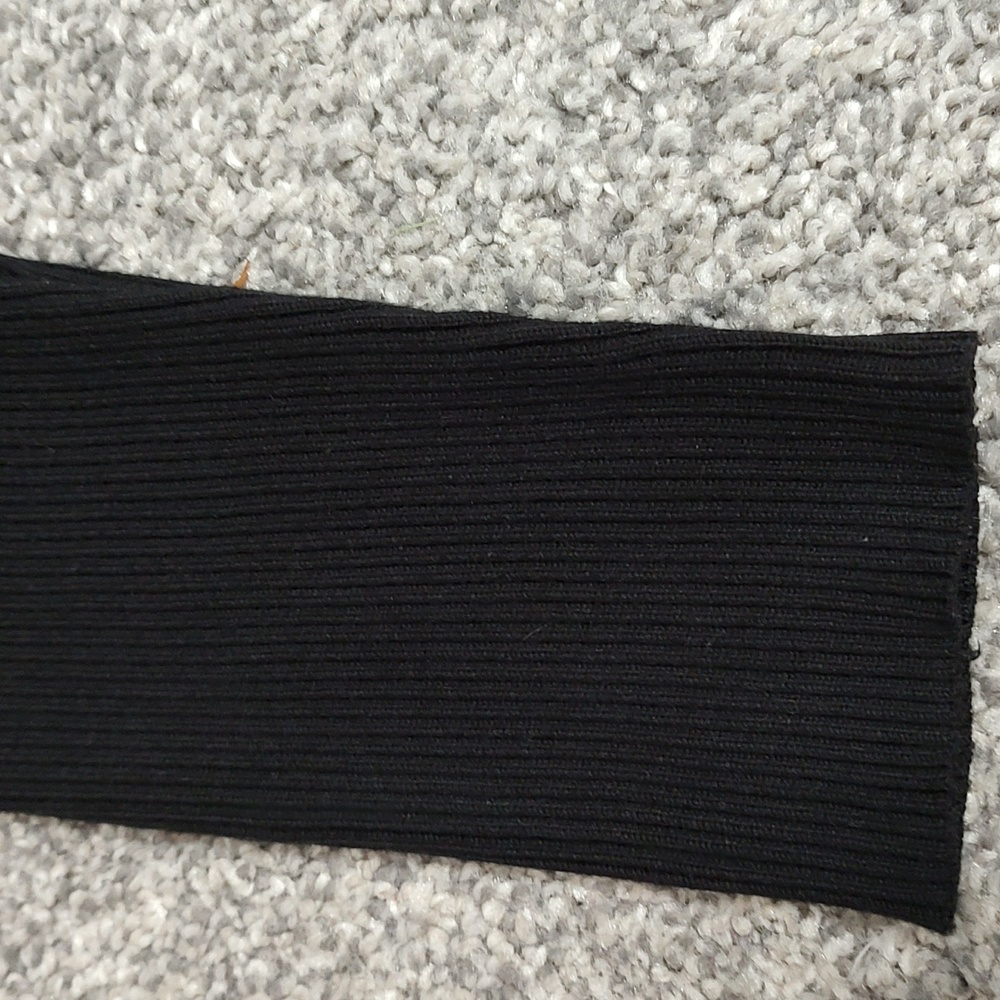 Black Ribbed Cardigan - Picture 3 of 12